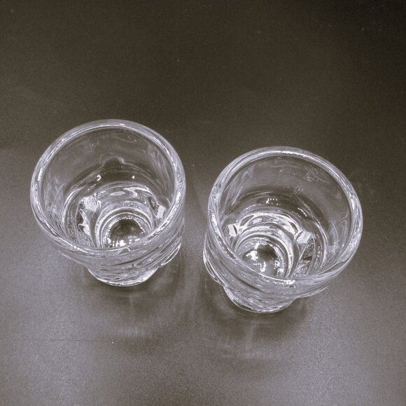 Gothic Ghost Skull  Clear Glass Shot Glasses 3D set of 6                20c - Picture 3 of 3